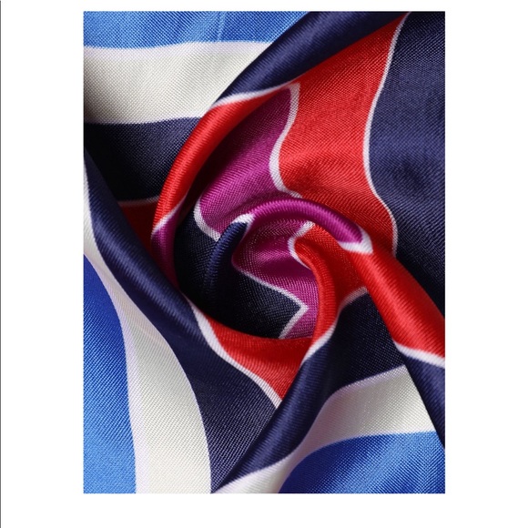 Stain Print Square Scarf - Picture 6 of 7